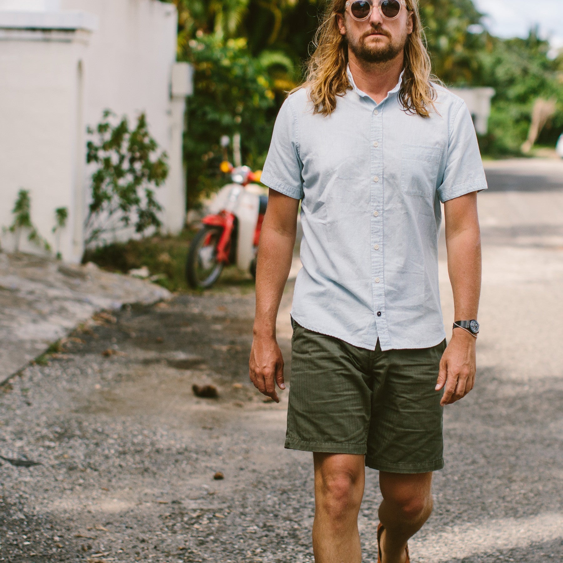 The Bandit in Navy Japanese Micro Stripe