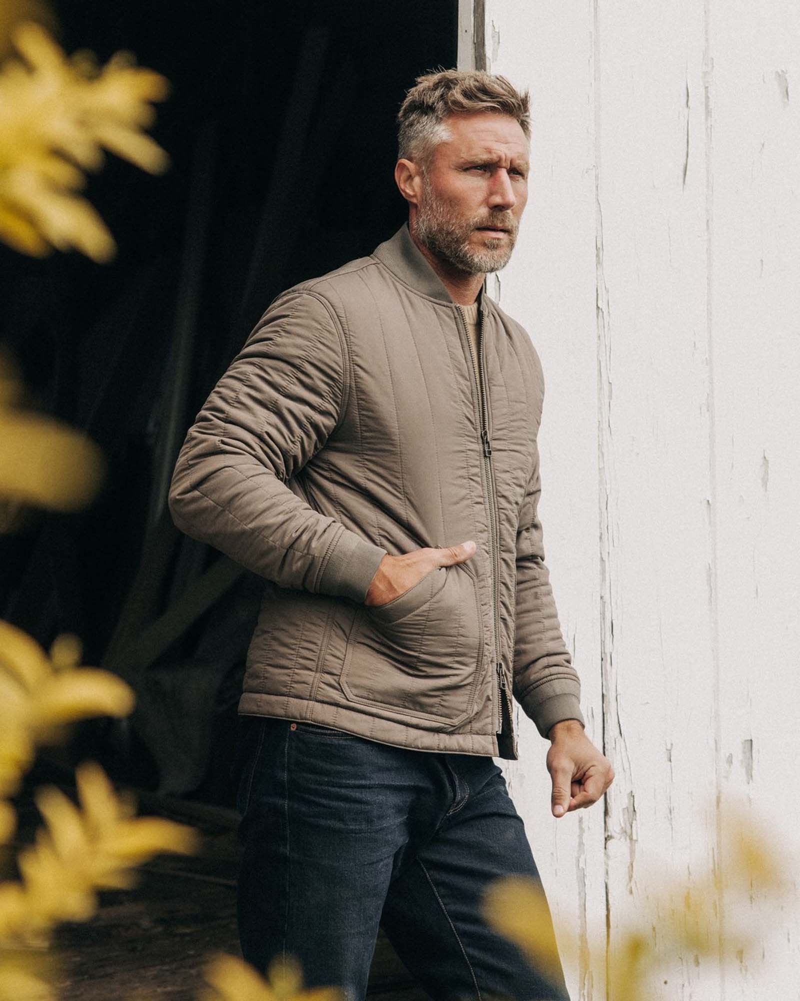 The Able Jacket in Morel Quilted Nylon