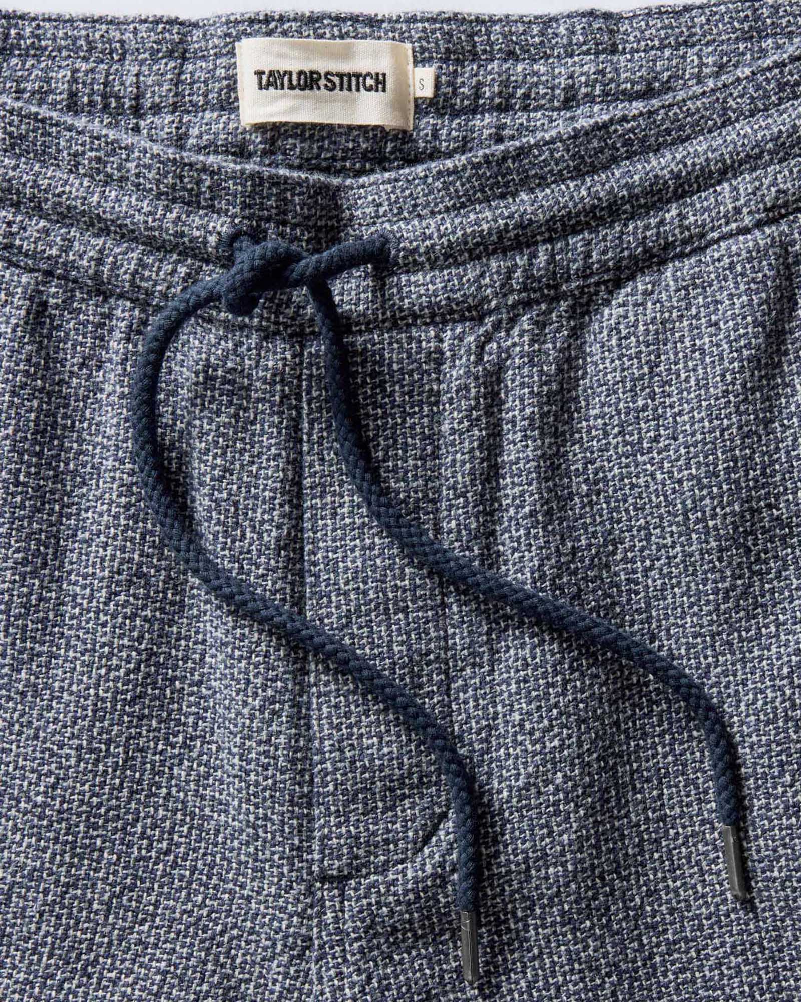 The Apres Pant in Navy Linen Tweed