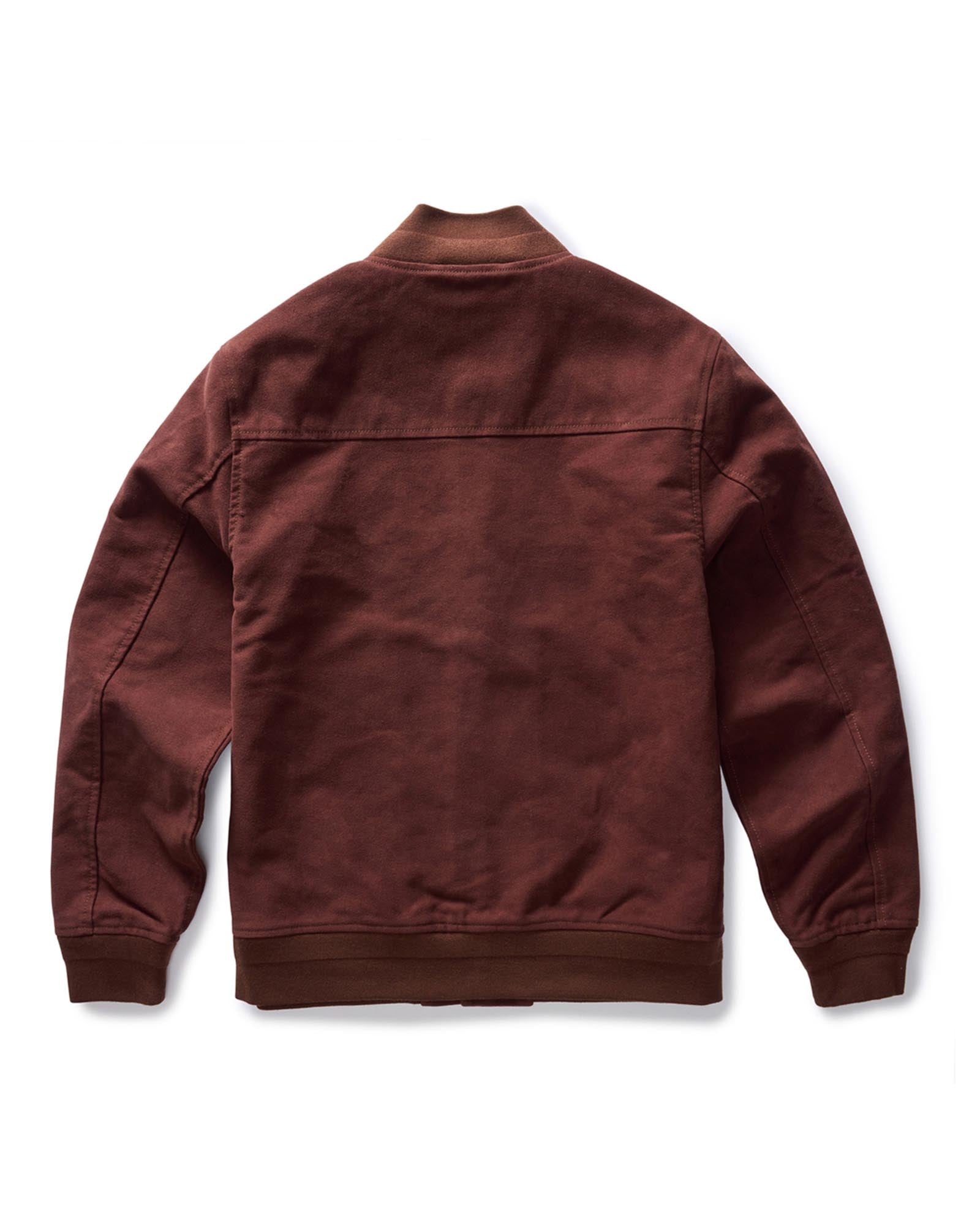 The Campus Jacket in Burgundy Moleskin