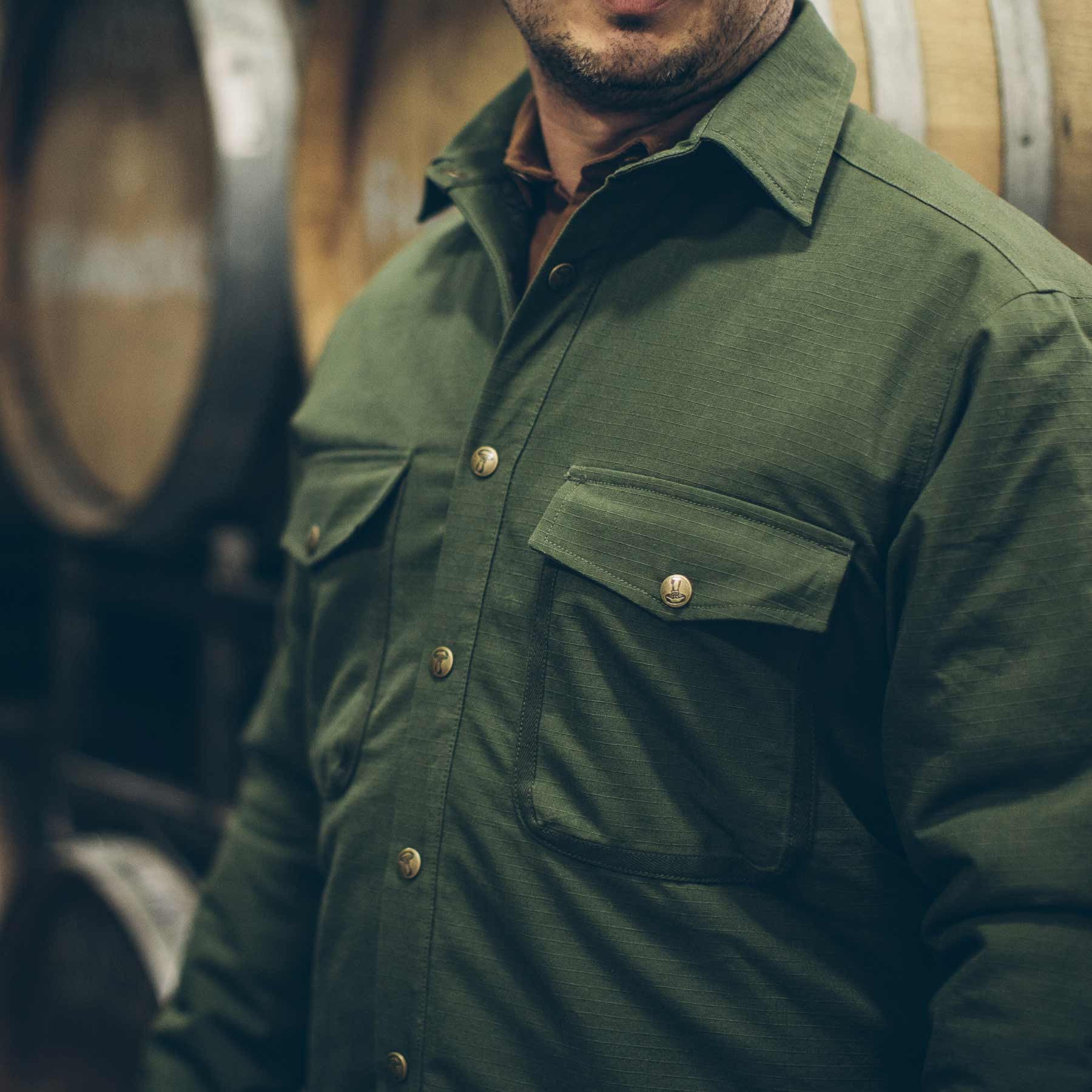 The Chore Jacket in Army Ripstop Canvas