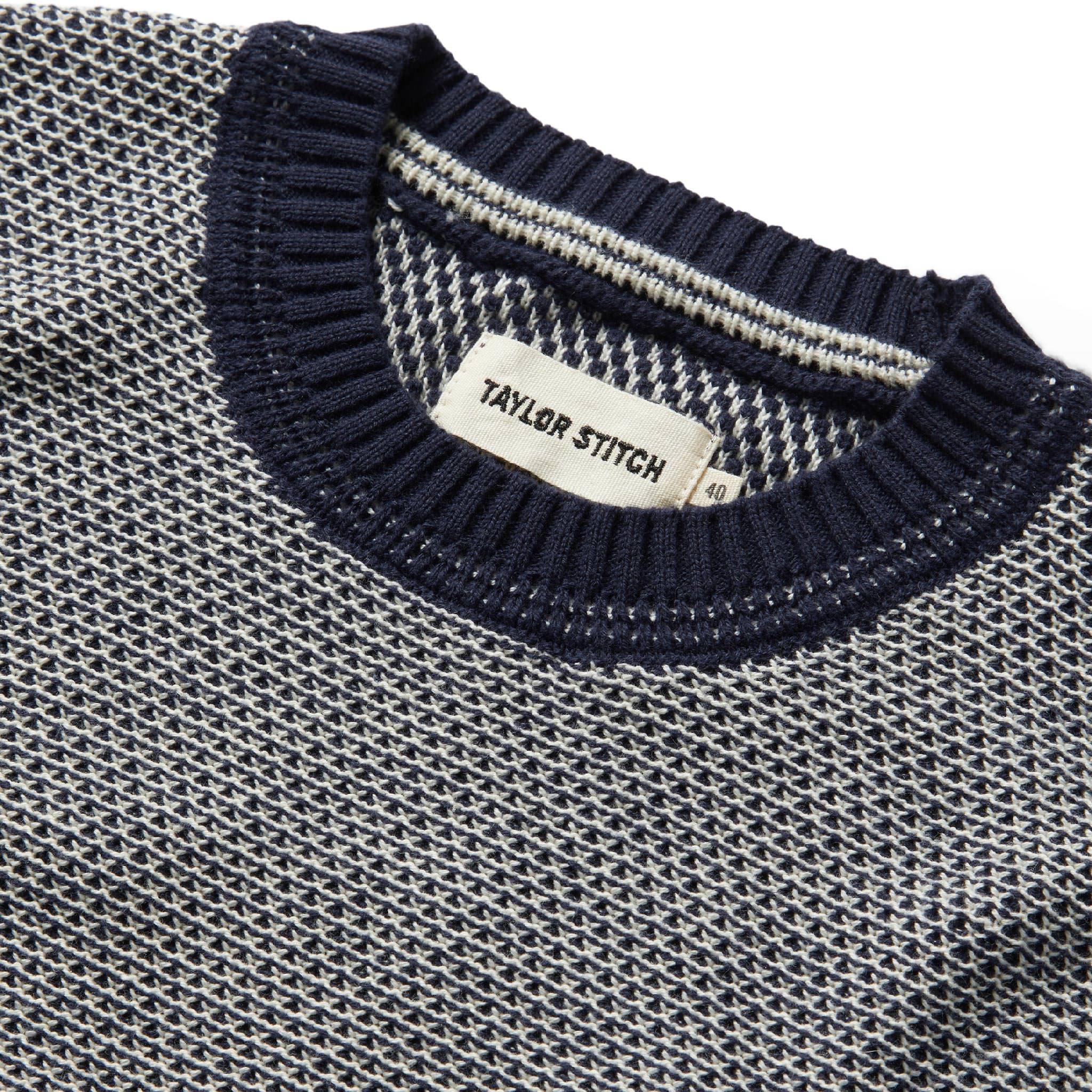 The Brume Sweater in Navy Birdseye