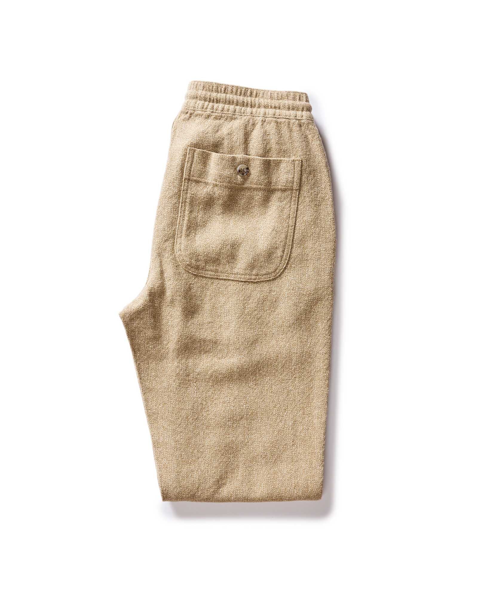 The Apres Pant in Oat Linen Tweed