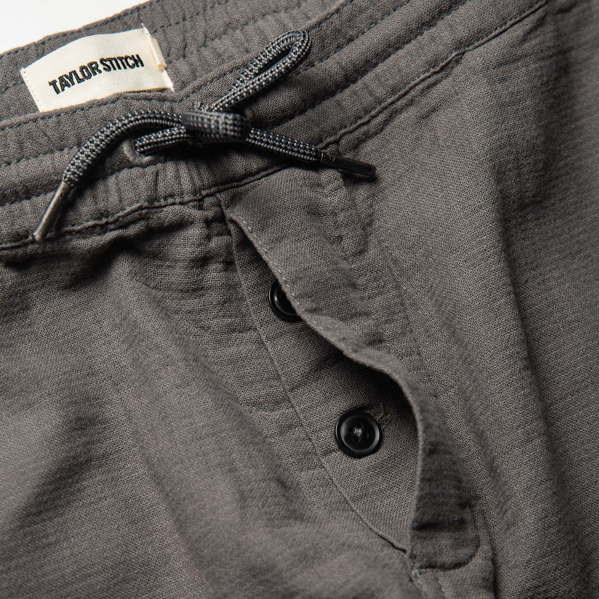 The Apres Pant in Charcoal Double Cloth ('21)