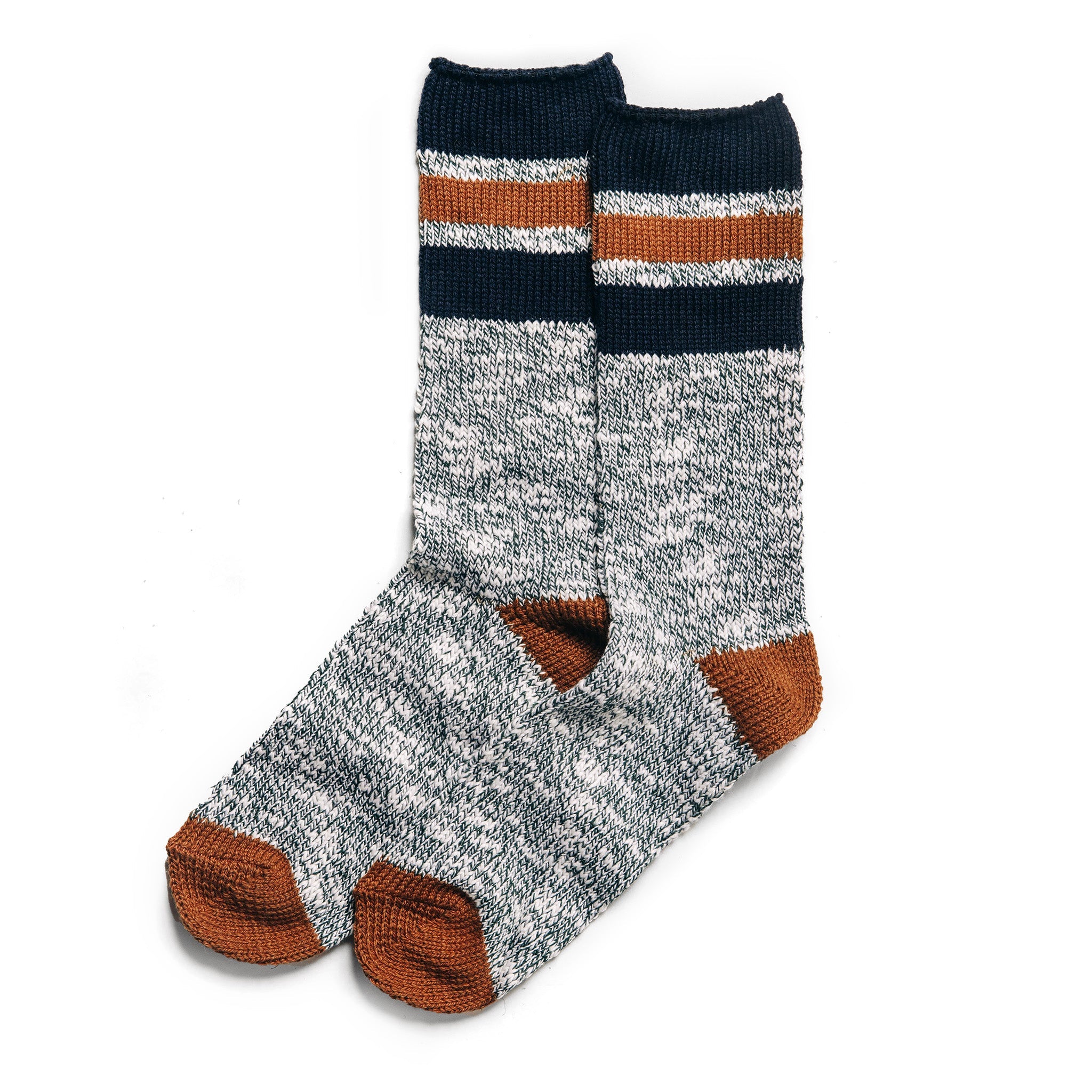 The Camp Sock in Heather Olive