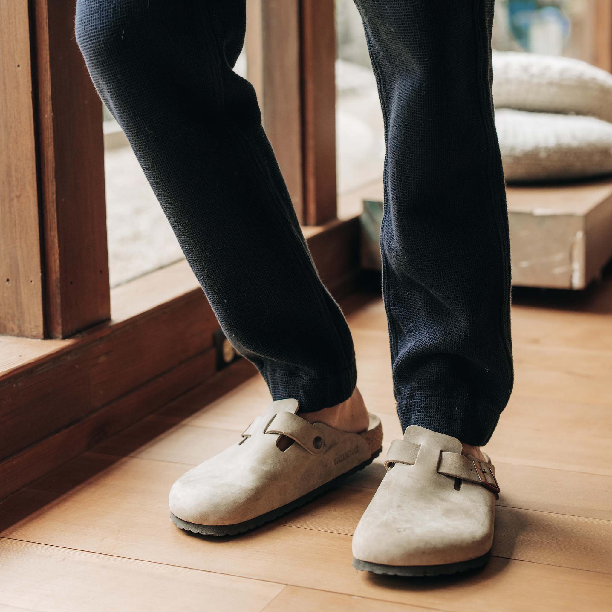 The Apres Pant in Coal Waffle