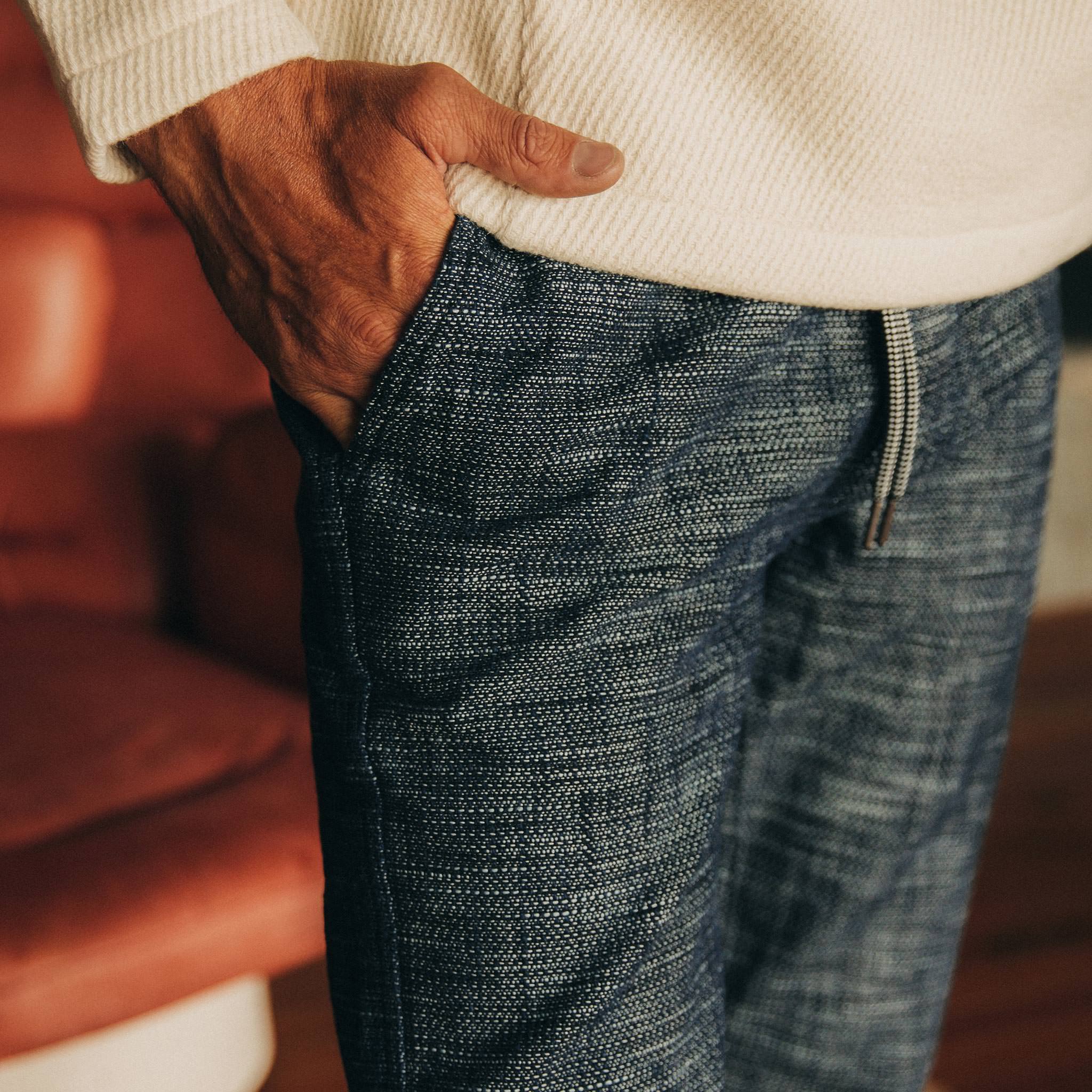 The Apres Pant in Indigo Slub