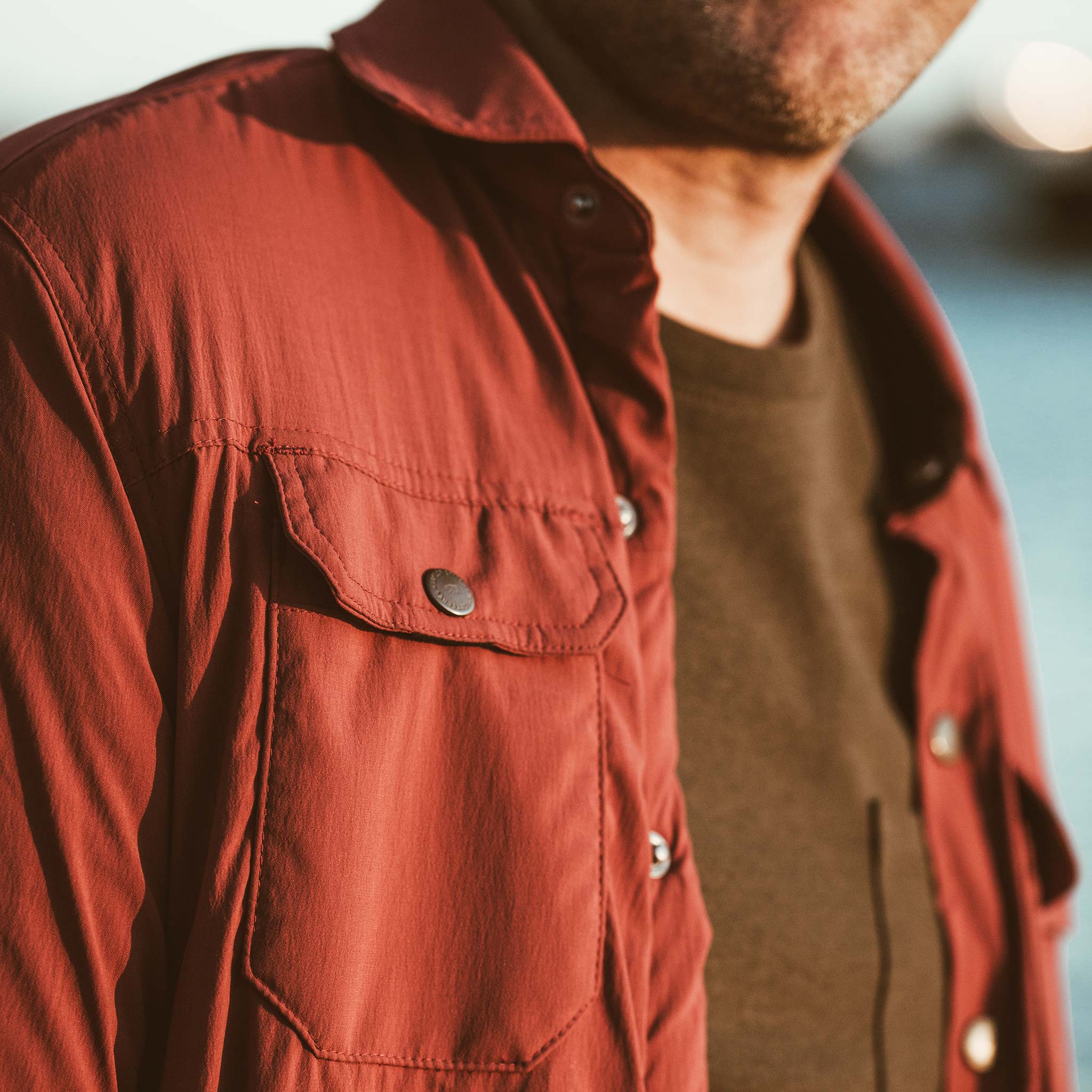 The Albion Jacket in Burgundy