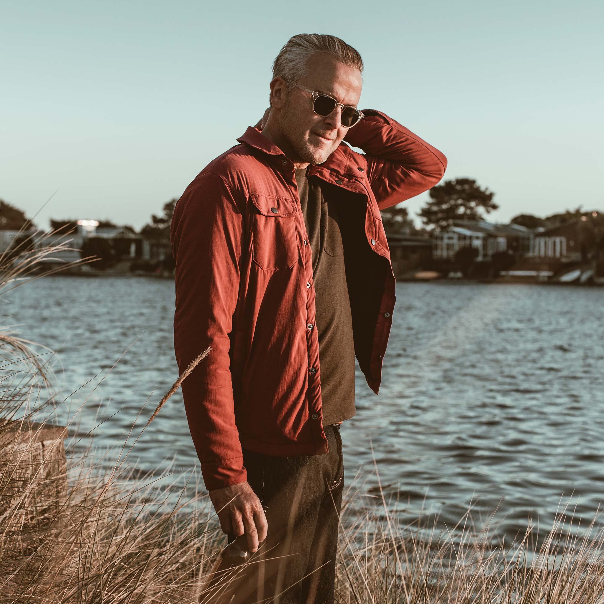 The Albion Jacket in Burgundy