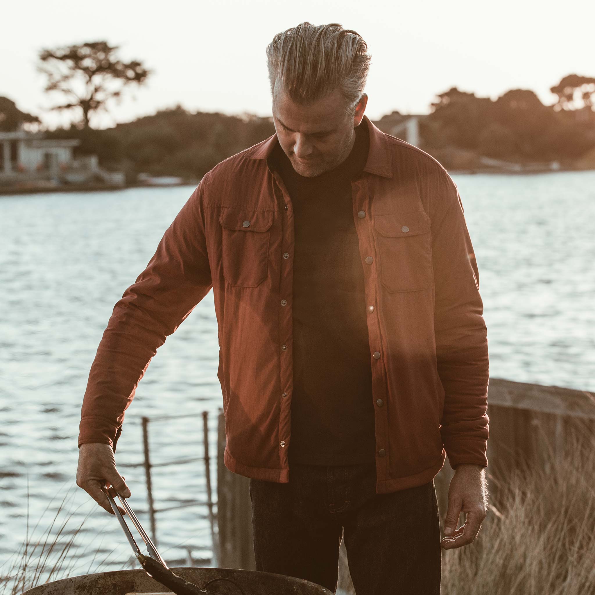 The Albion Jacket in Burgundy