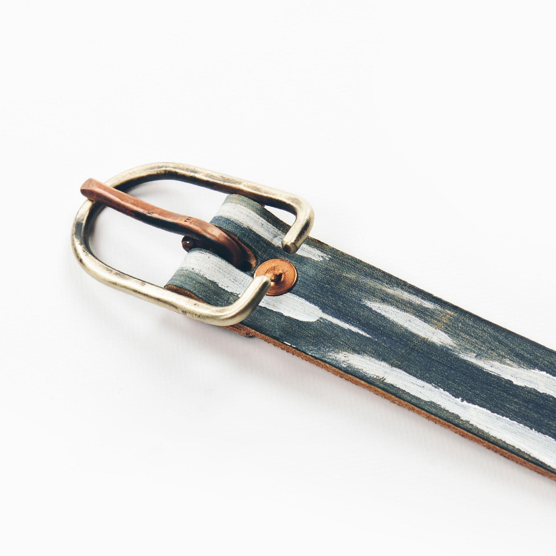 The Cause & Effect Belt in White Brushstroke