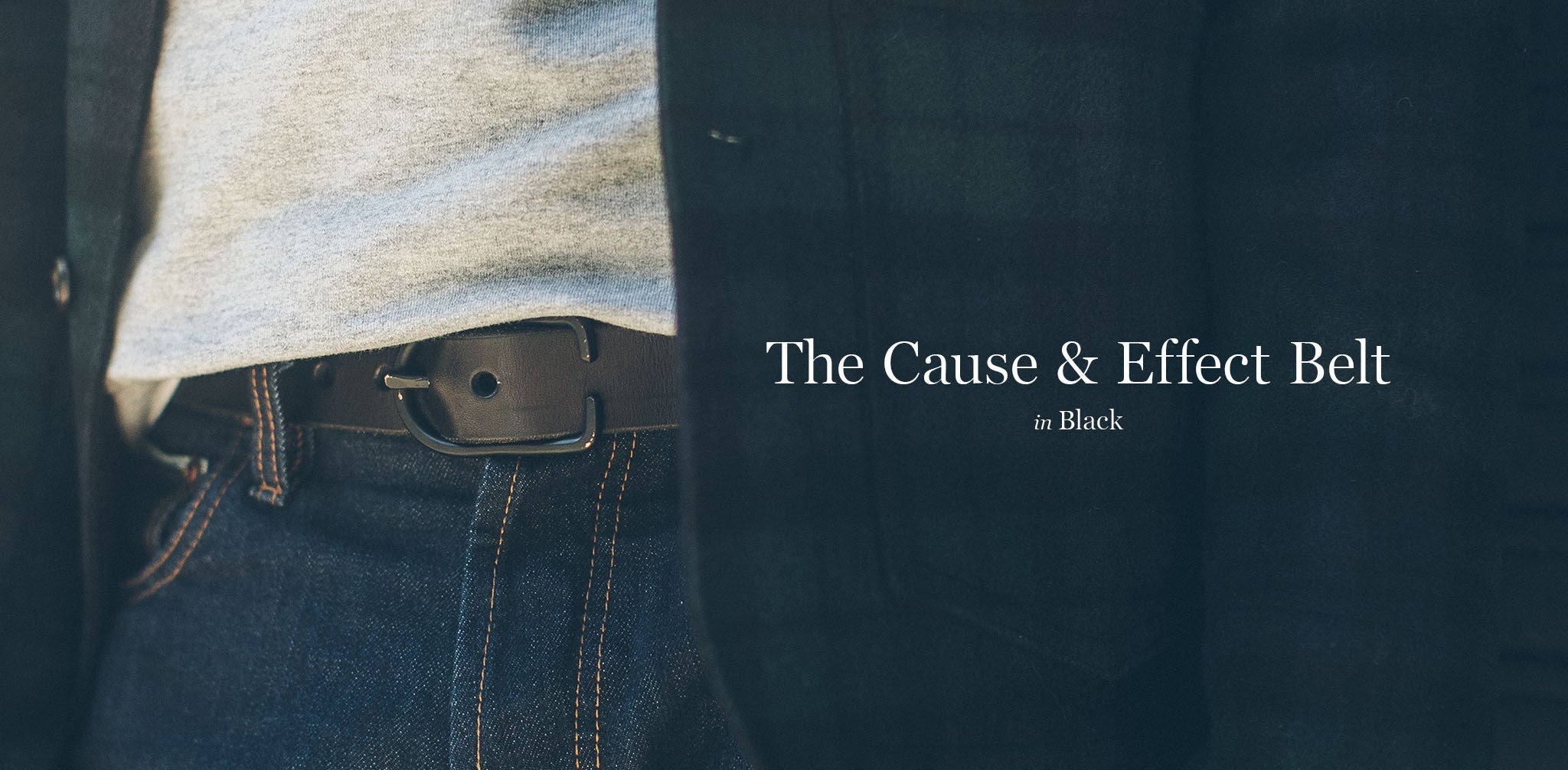 The Cause & Effect Belt in Black