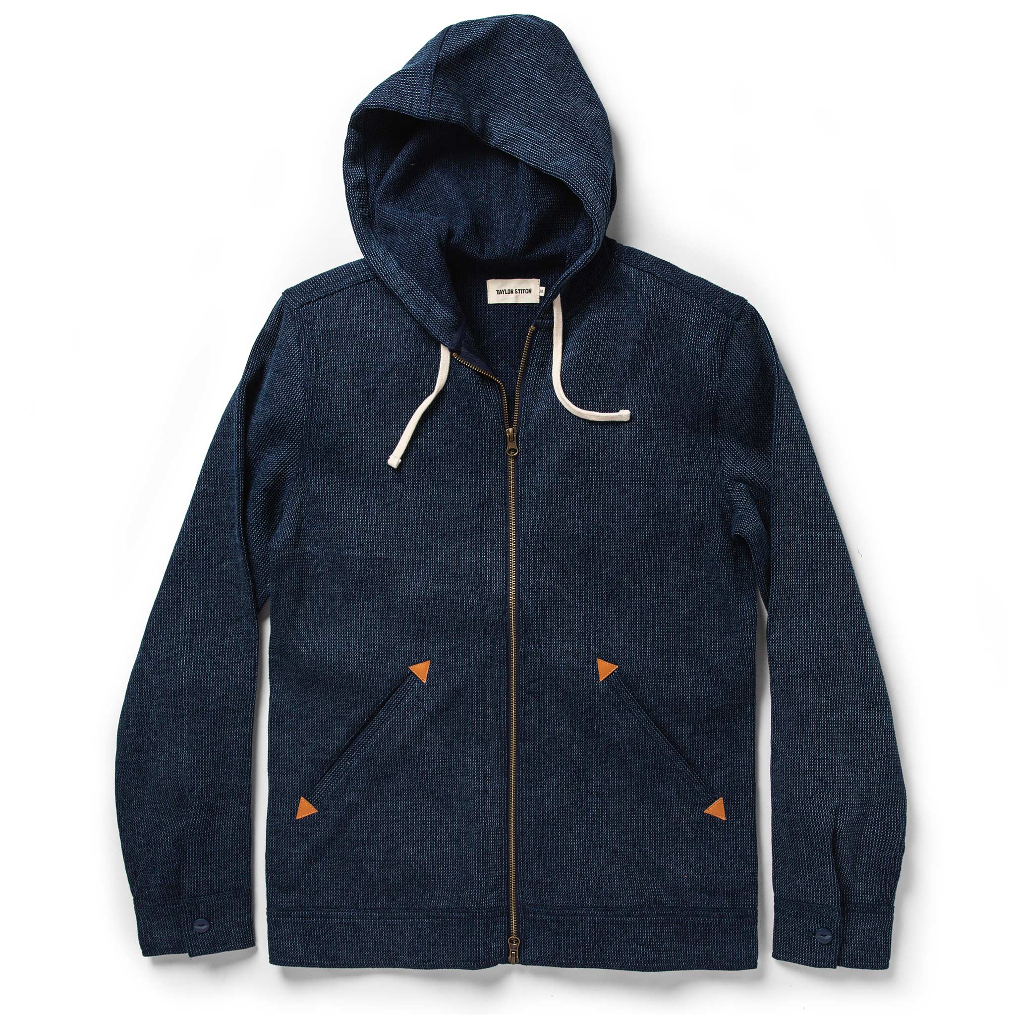 The Après Hoodie in Indigo Waffle
